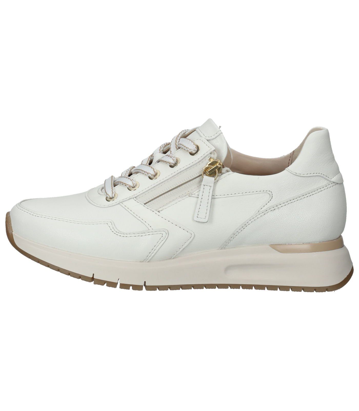 Sneaker (latte) Weiß Nappaleder Sneaker Gabor