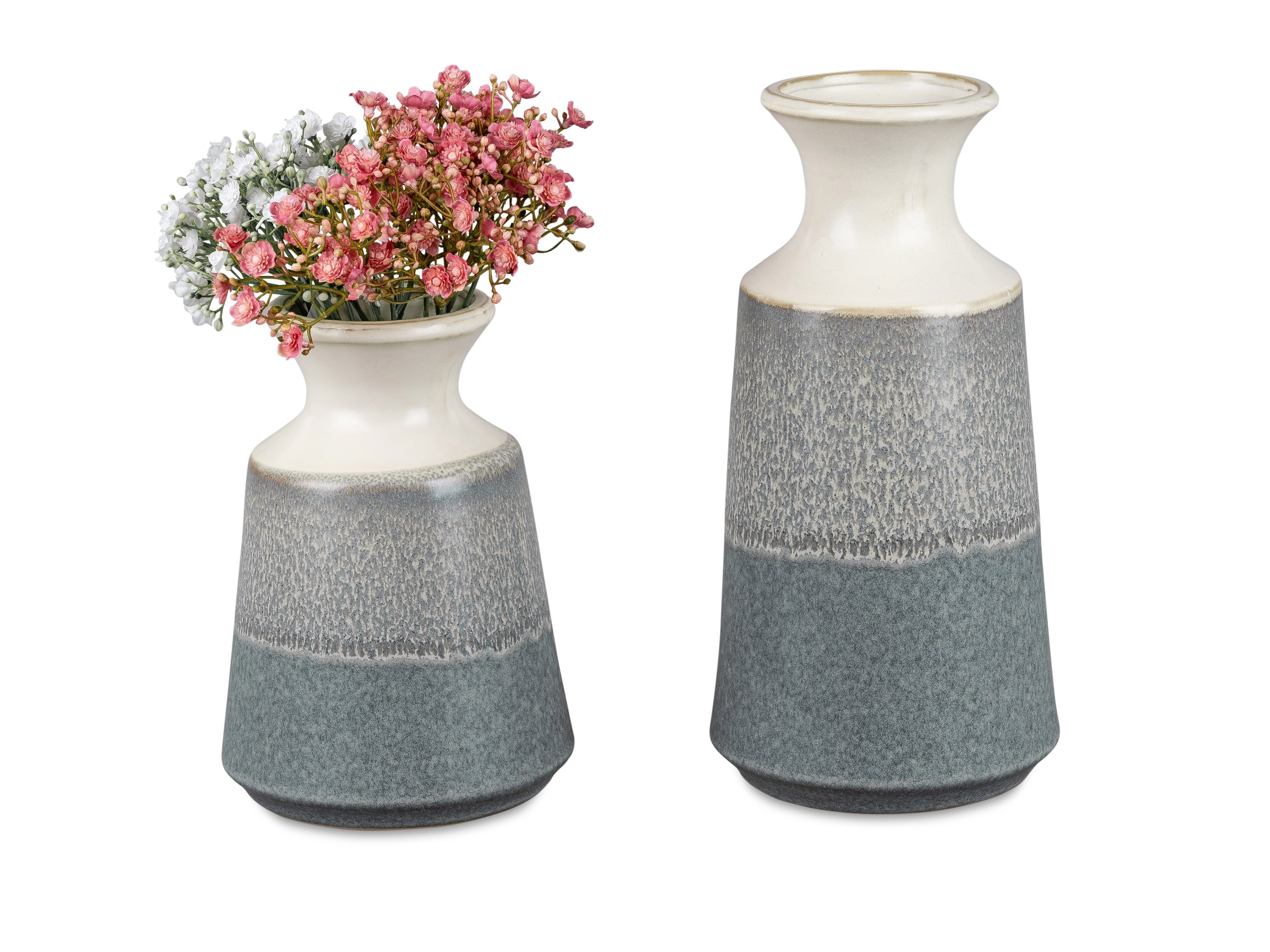 formano Dekovase Blumenvase Tischvase Bergamo zweifarbig in 4 Größen