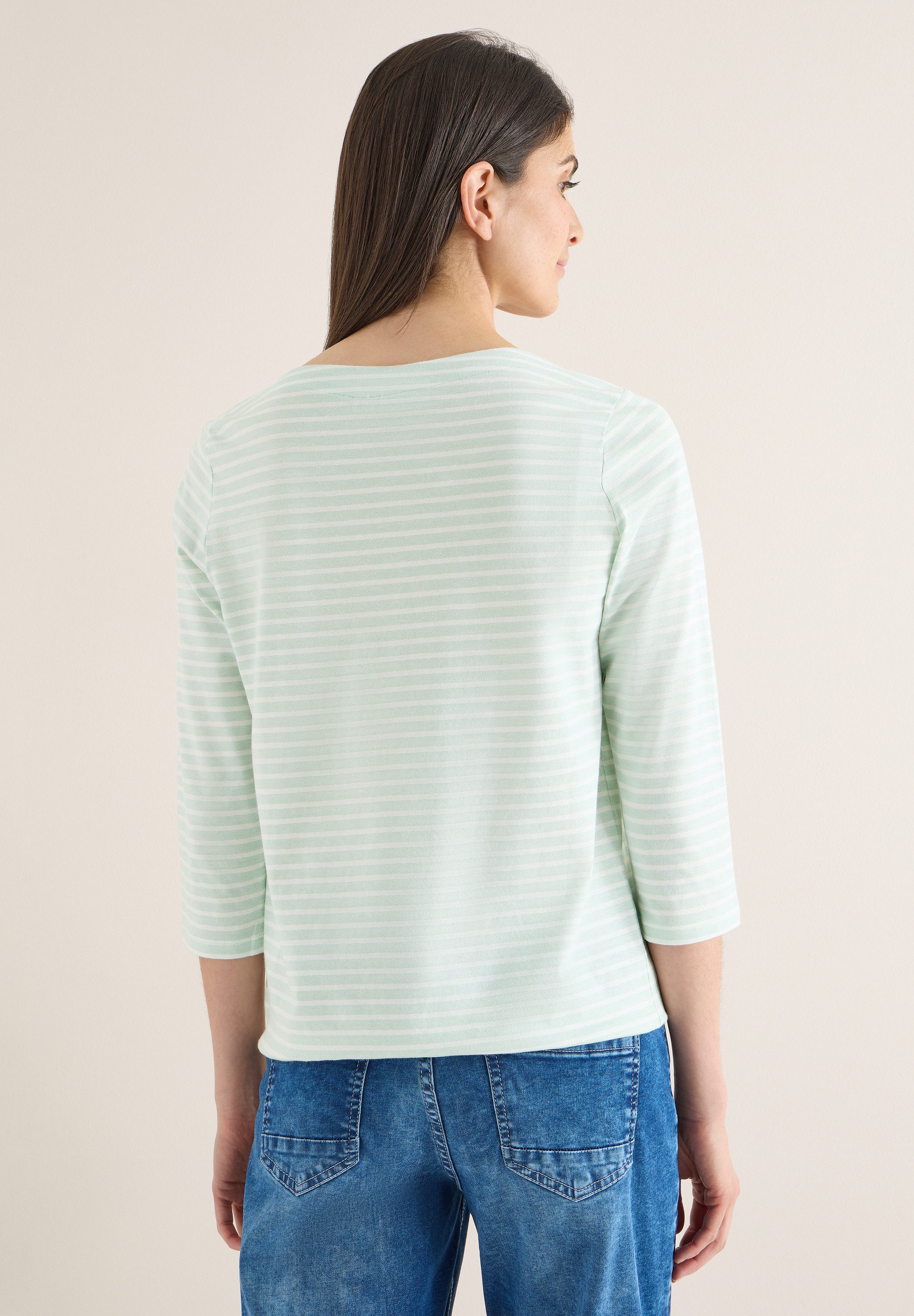 CECIL 3/4-Arm-Shirt mit U-Boot-Ausschnitt
