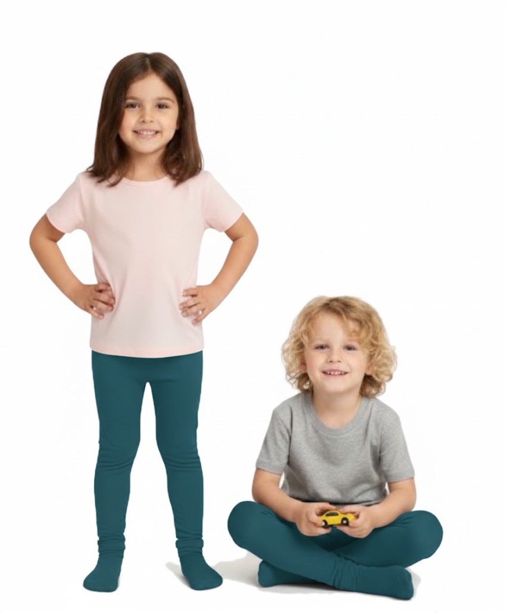 Cocain underwear Thermostrumpfhose 2 Warme Kinder Thermo Strumpfhose geflauscht Vollfrottee Innenfleece (2 St) warm weich flauschig