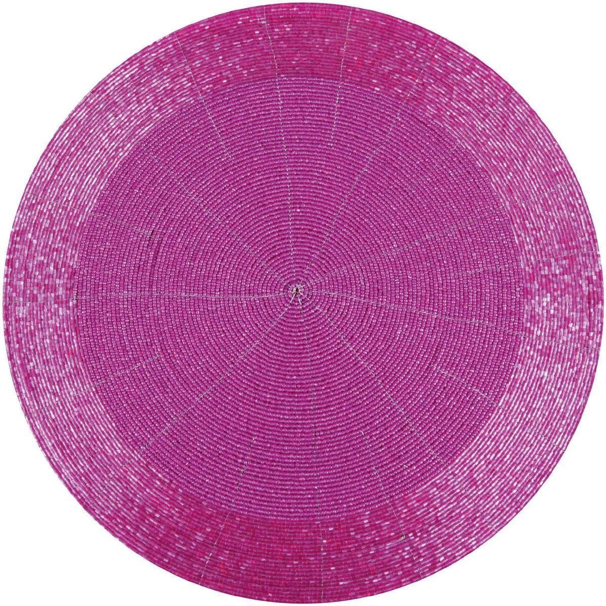 Bestlivings Platzset Glasperlen, Tischset, abwischbar, Ø36cm aus 100% Glas, Tischdekoration, mit Perlen. € 7,49