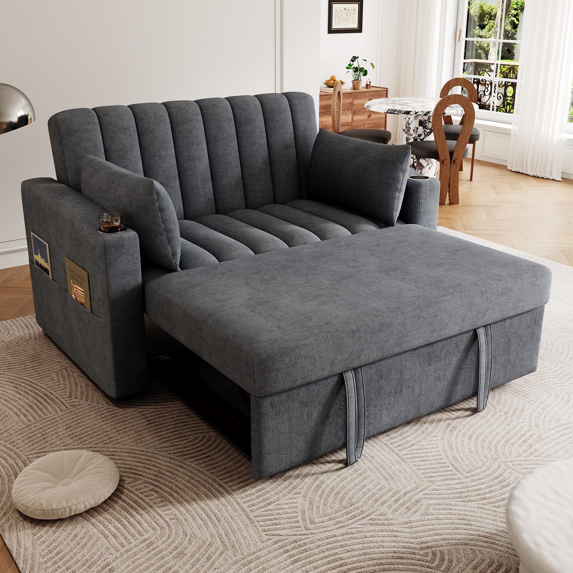 STILVORA Schlafsofa mit bettfunktion,Relaxsofa Klappsofa mit mit Rückenlehn günstig online kaufen