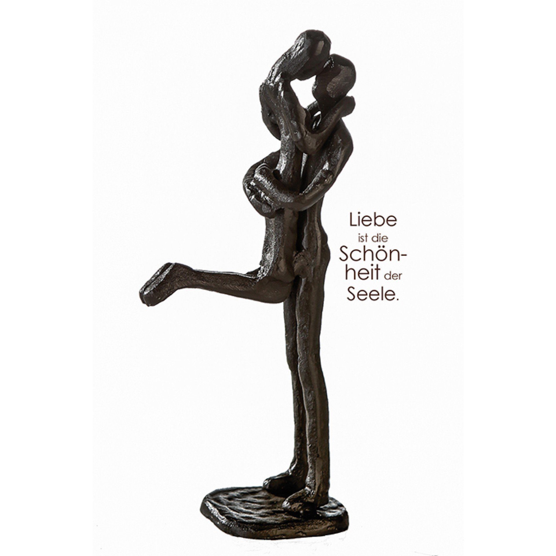 Brillibrum Dekofigur Skulptur Gusseisen Liebespaar Figur Eisenfigur Dekofigur Liebe Paar