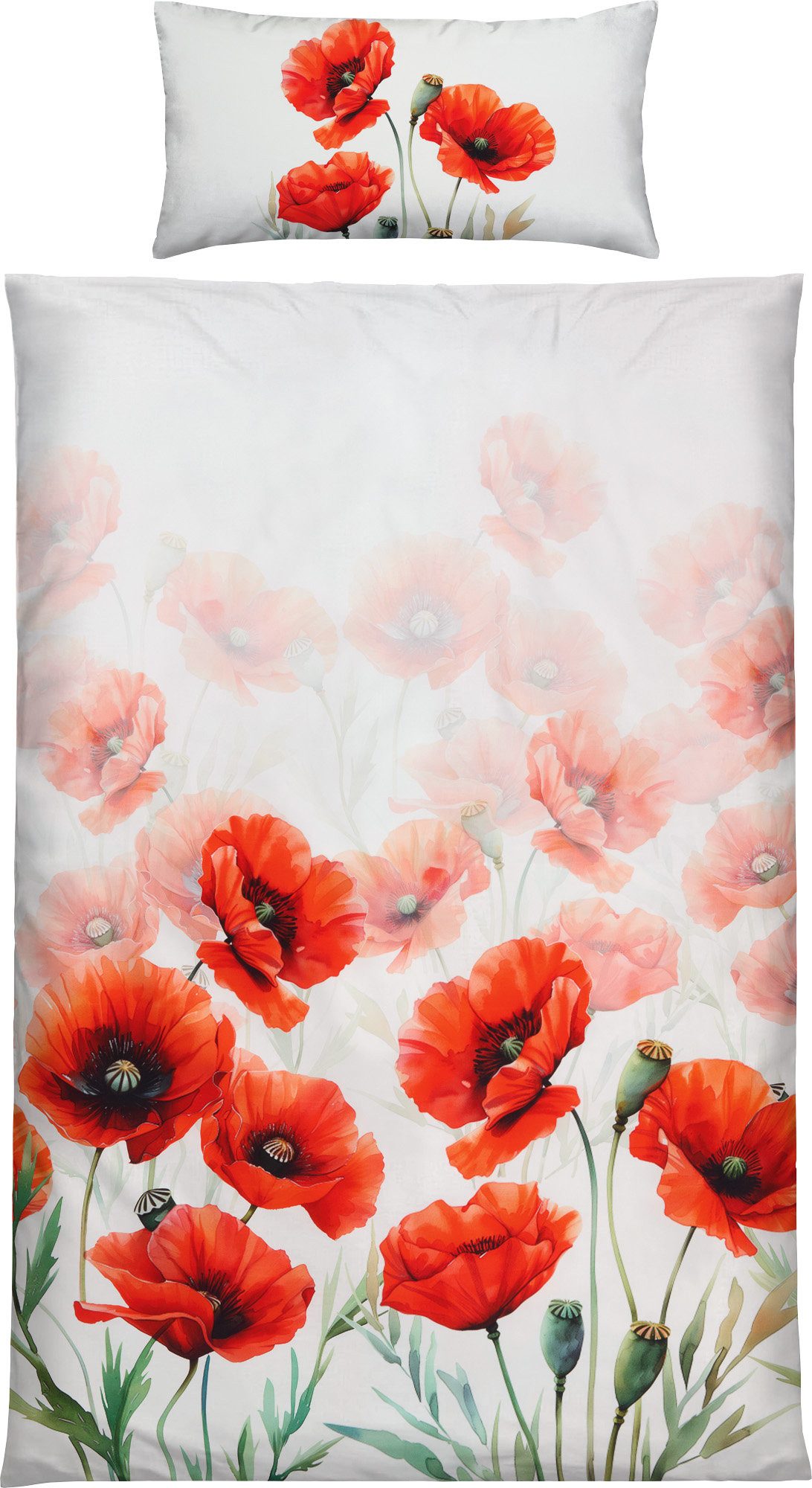 Erwin Müller Bettwäsche Bettwäsche, Mako-Satin, Blumen