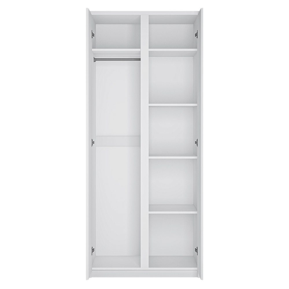Lomadox Kleiderschrank FORTALEZA-129 in weiß, 2-türig, günstig online kaufen