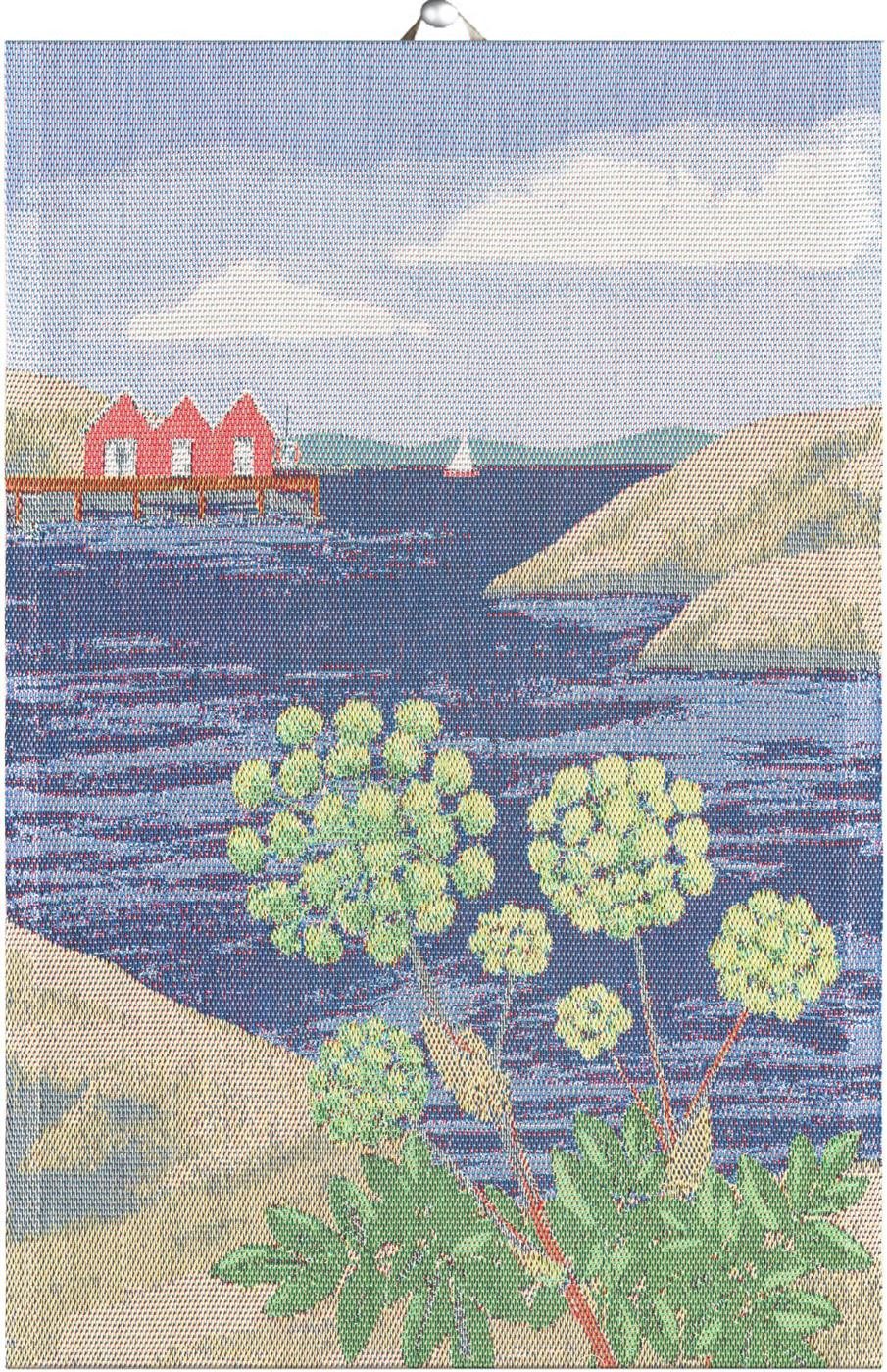 EKELUND MASTER WEAVERS 1692 Geschirrtuch Küchenhandtuch Strandkvanne 40x60 cm, (1-tlg., 1 x Geschirrtuch), Pixel gewebt (6-farbig)