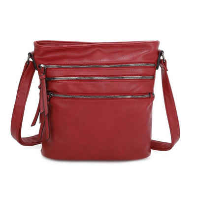 ITALYSHOP24 Schultertasche Damen Tasche Сумки для покупок Crossbody, als Handtasche, Umhängetasche, Сумки для покупок tragbar