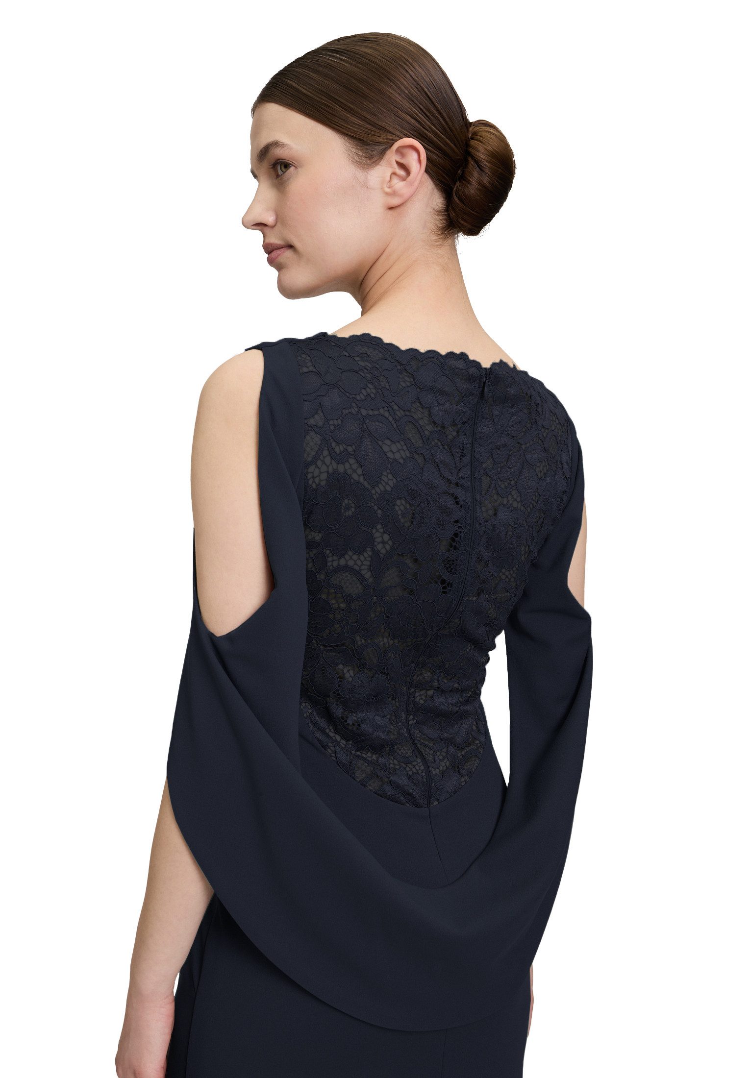 Vera Mont Abendkleid Damen mit Spitze Nahtführung