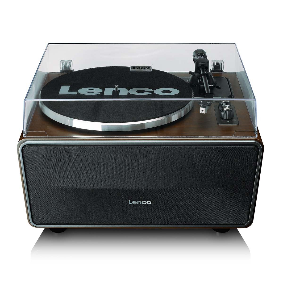 Lenco LS-470WA Plattenspieler (Riemenantrieb, Bluetooth®, Bluetooth, RCA-Ausgang, einfaches Musikhören mit Holzdesign)