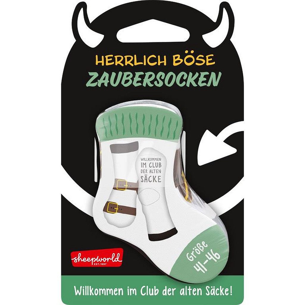 Sheepworld Socken Sheepworld Herren Socken Zaubersocken Gr 41-46 Geschenk ALTE SÄCKE