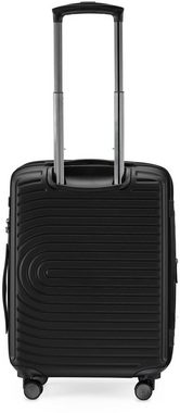 Hauptstadtkoffer Hartschalen-Trolley Mitte, schwarz, 55 cm, 4 Rollen, Hartschalen-Koffer Handgepäck-Koffer TSA Schloss Volumenerweiterung