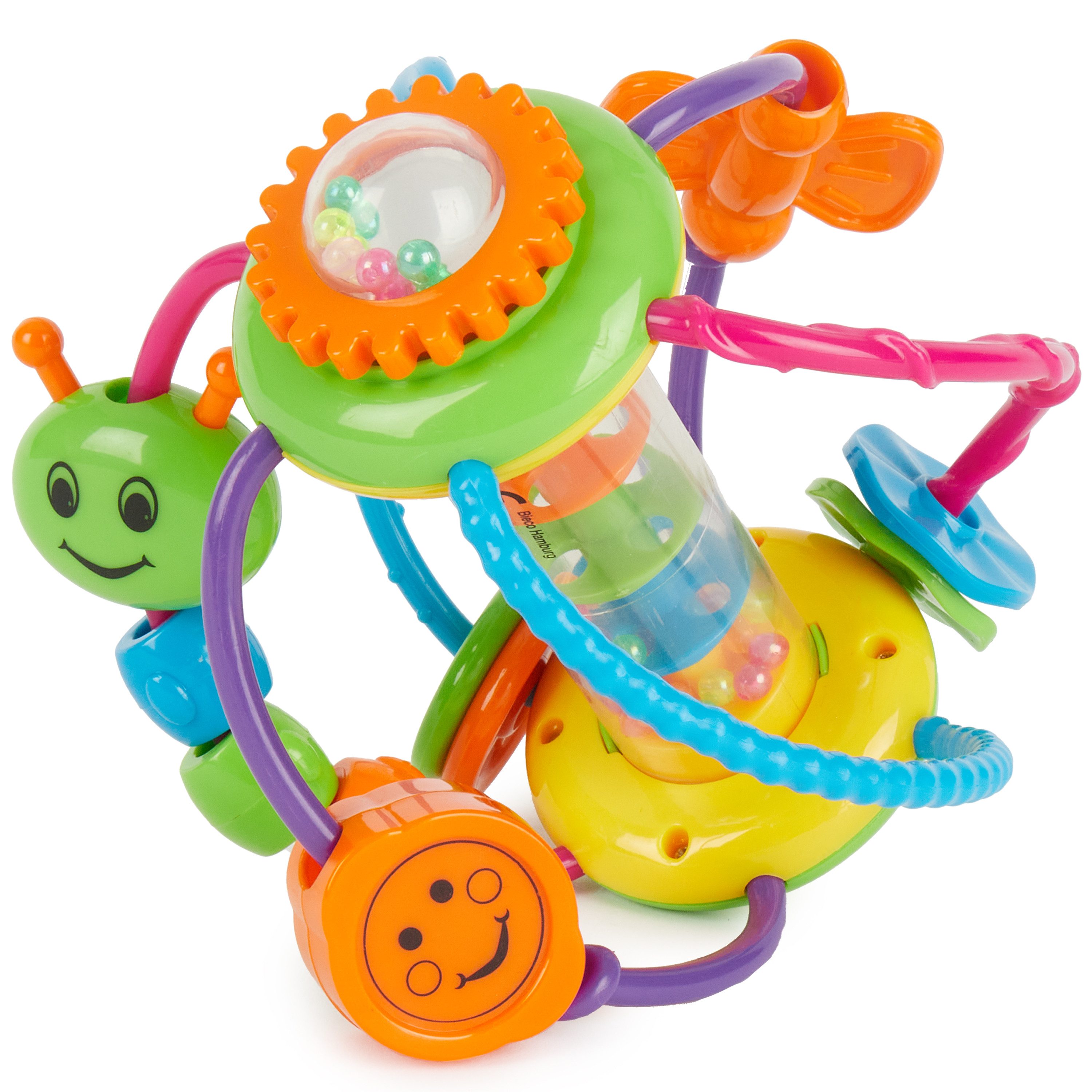 BIECO Greifspielzeug Bieco Greifball für Babys Bunter Motorikball Baby