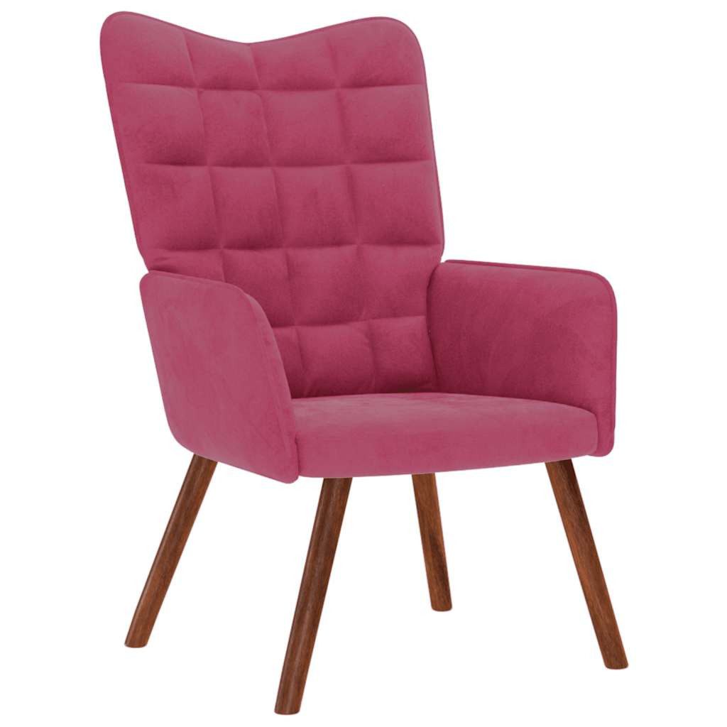Sessel Relaxsessel Weinrot Samt