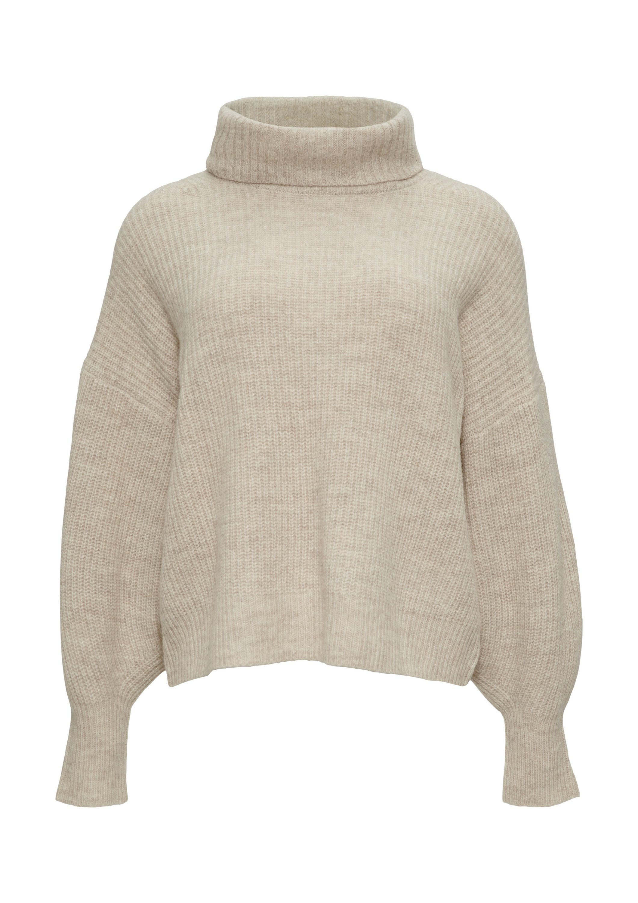 s.Oliver Longpullover Strickpullover Oversized Pullover mit Rollkragen günstig online kaufen