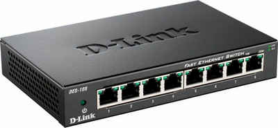 D-Link DES-108 8-Port Layer2 Fast Ethernet Switch Netzwerk-Switch