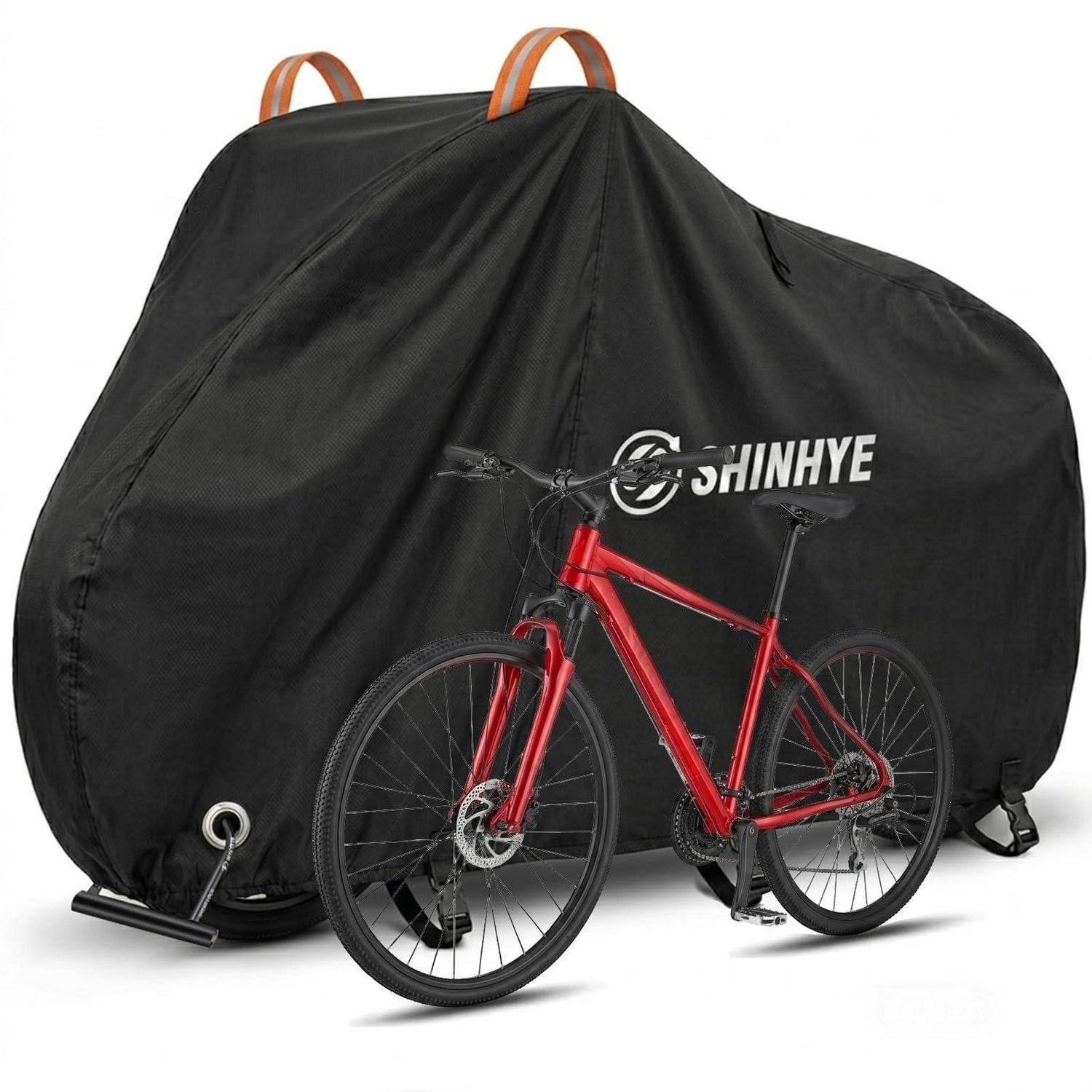 LuxusKollektion Abdeckhaube Fahrradabdeckung 200x70x110cm Schwarz 600D Oxford