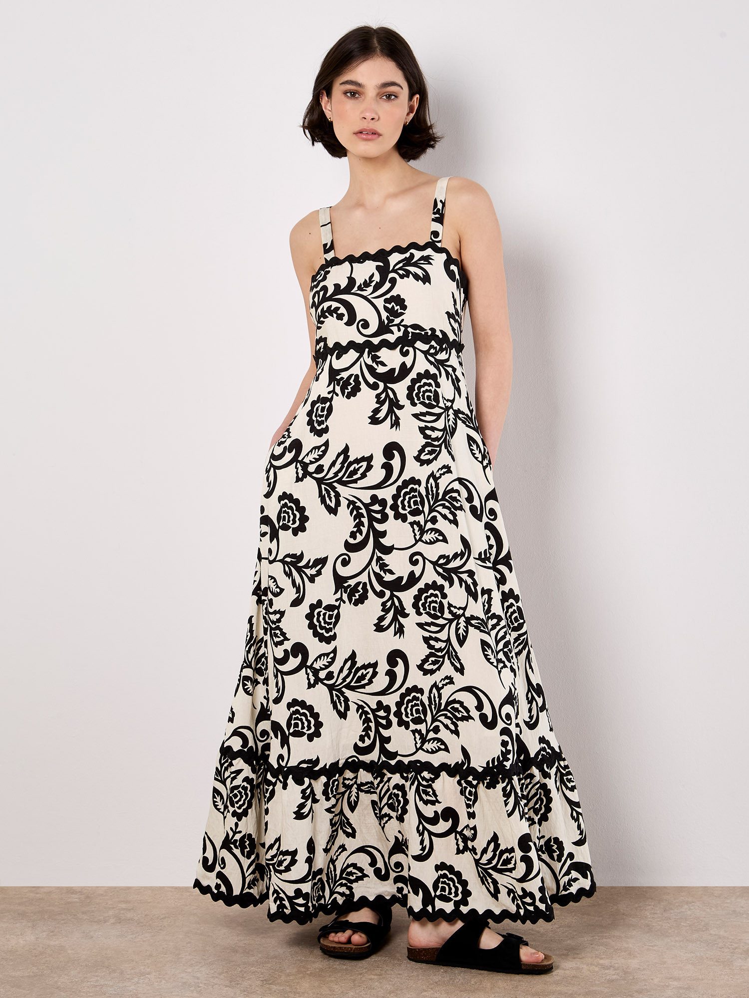Apricot Maxikleid günstig online kaufen