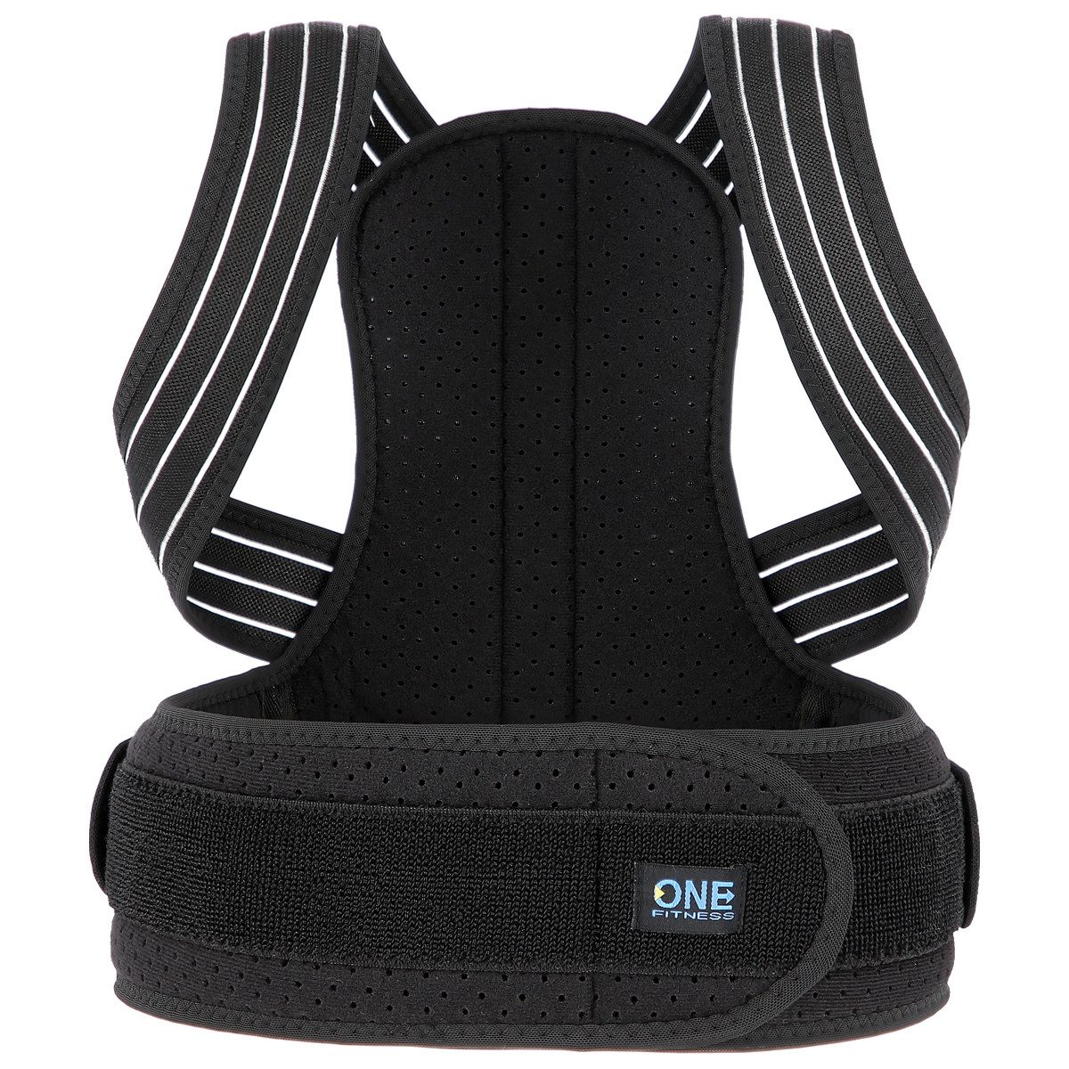 ONE FITNESS Rückenbandage Rücken Geradehalter Haltungskorrektur M, L Rückenstütze, verstellbar