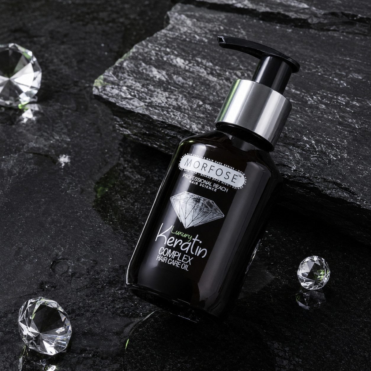 Morfose Haaröl Morfose Professional Argan & Keratin Haarpflegeöl 100ml - 2 Variant, mit Arganöl und pflanzlichen Extrakten