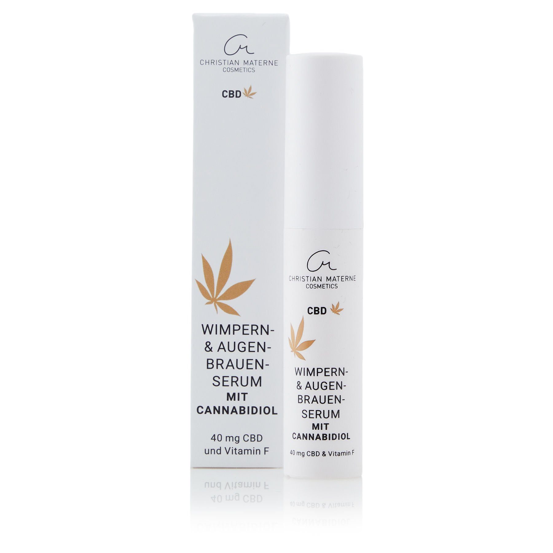 Materne F, CBD Wimpernserum für Vitamin gestärkte mit und und Augenbrauen Wimpern Christian