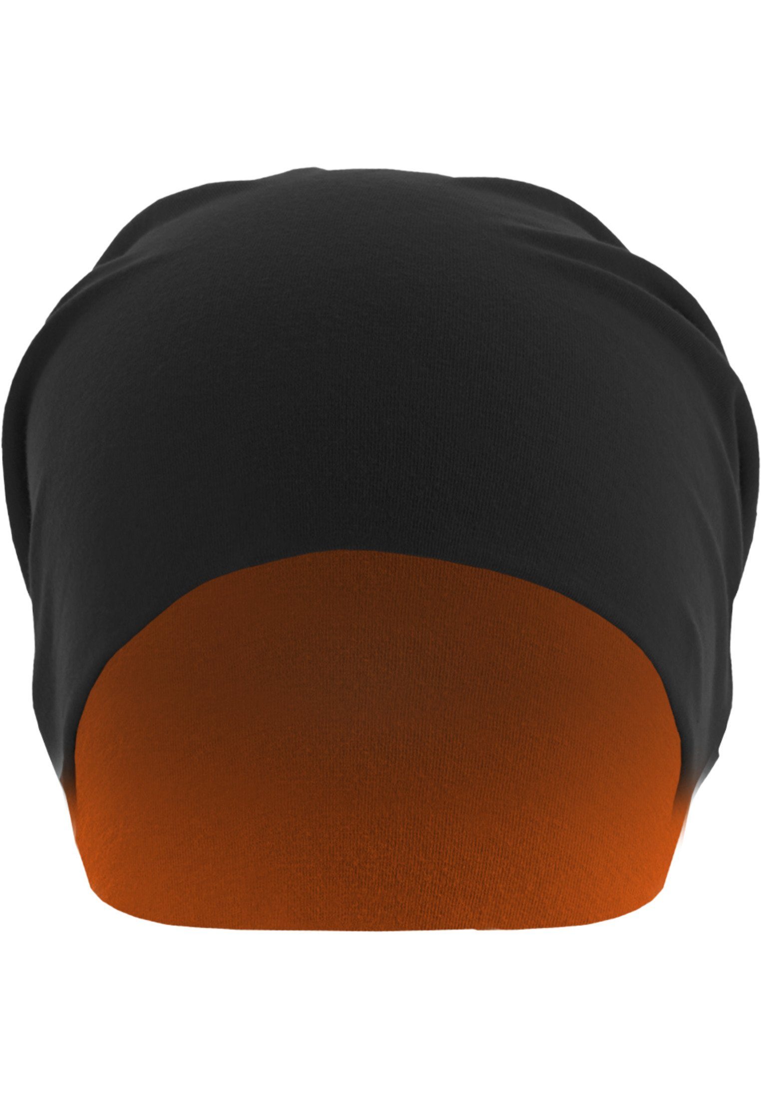 MSTRDS Beanie Accessoires Jersey Beanie black/neonorange reversible (1-St)