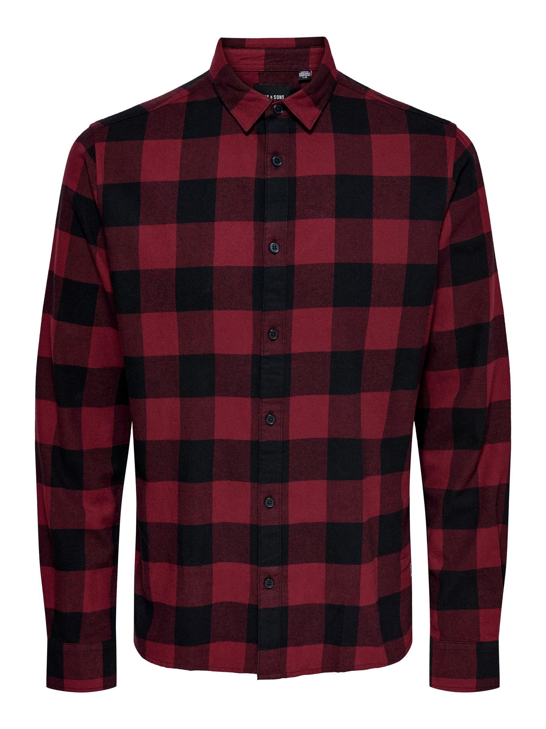 ONLY & SONS Langarmhemd (1-tlg) ONSGUDMUND LS CHECKED SHIRT NOOS