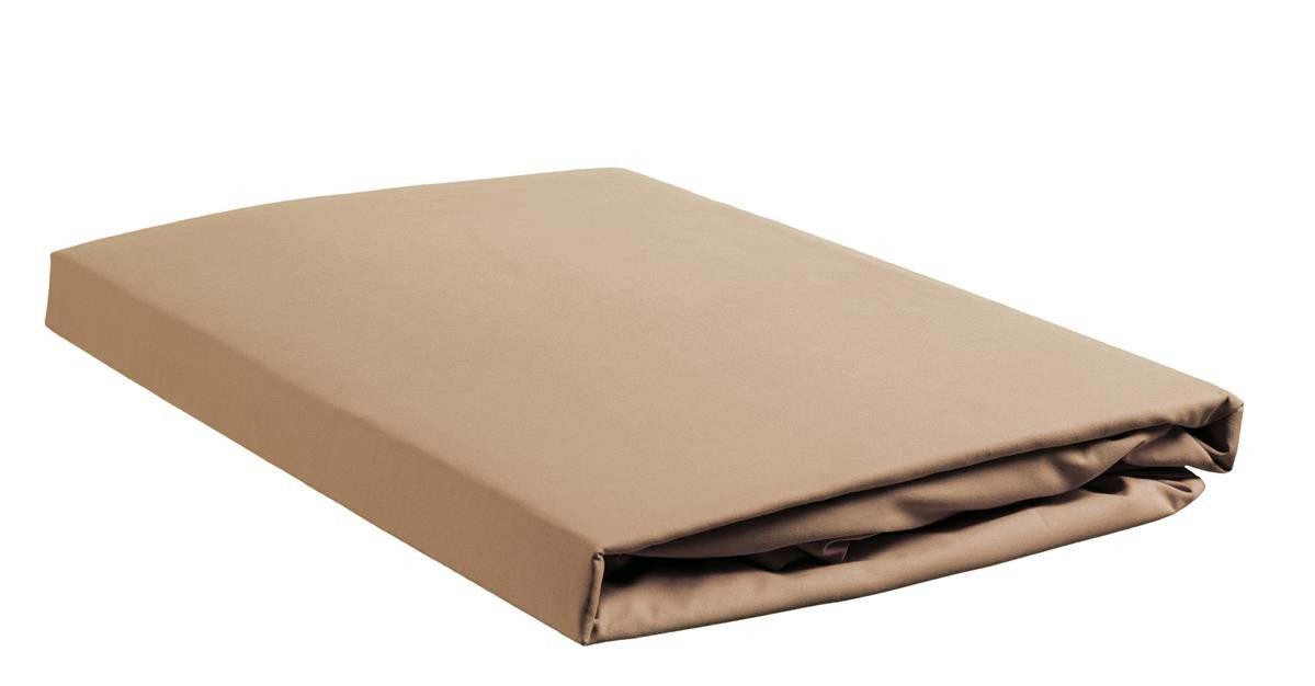 Ambiante Spannbettlaken Spannbettlaken Baumwoll Uni HL Khaki 70x200 natur, Baumwolle, Gummizug: Rundum, (1 Stück), Spannbettlaken Spannbetttuch Laken mit Gummizug