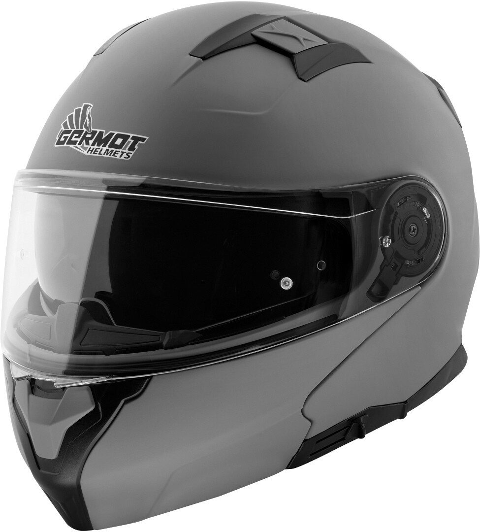 Germot Motorradhelm GM 970 Klapphelm (waschbar), integriertes Sonnenvisier,vorbereitet für Kommunikationssystem