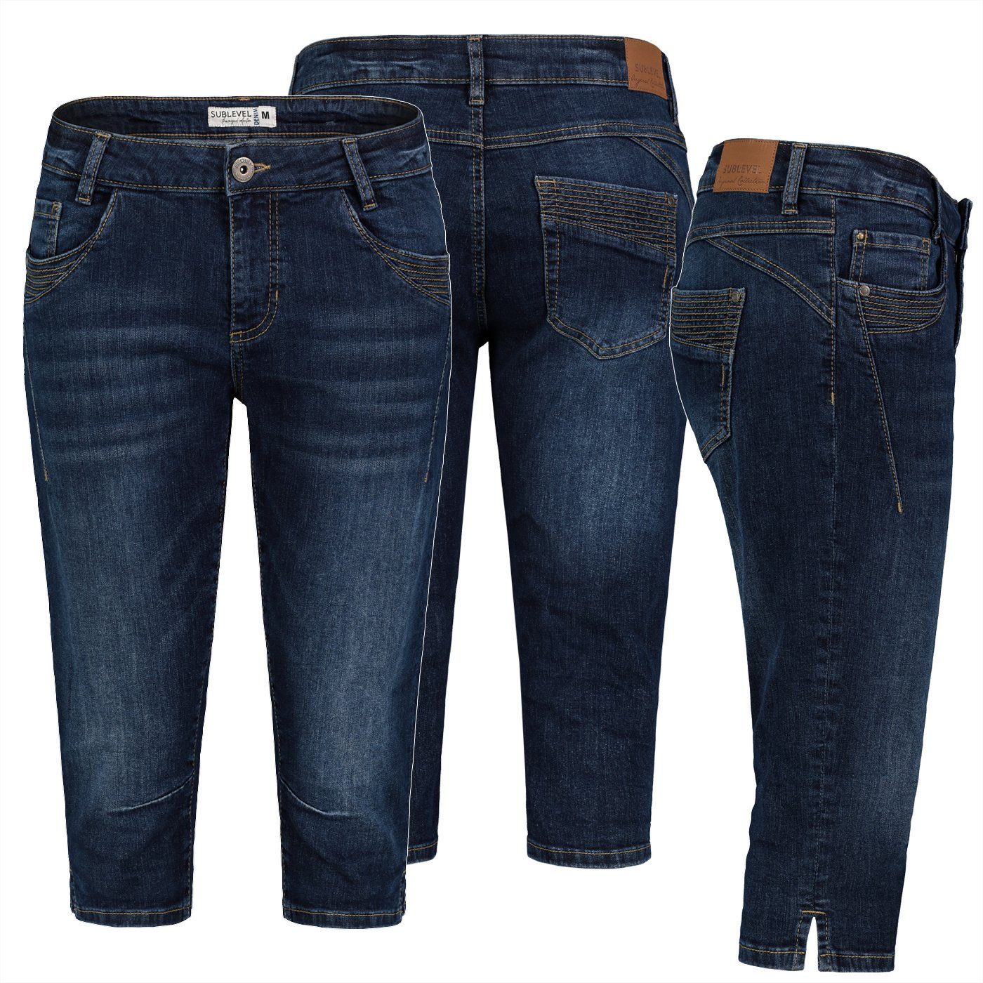 SUBLEVEL Bermudas Damen Capri Hose Jeans günstig online kaufen