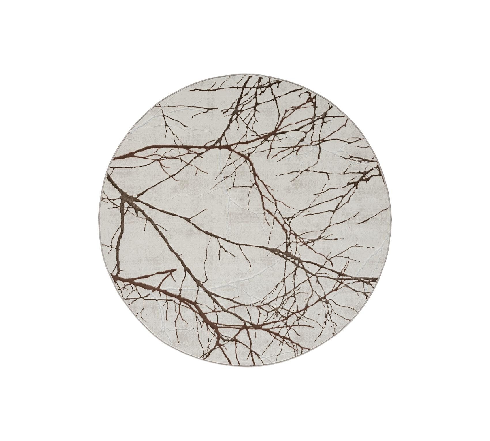 Floornovo Teppich Indoor Teppich Creme versch. Größen - rechteckig für alle Innenräume, rund, Trocken- und Feuchträume