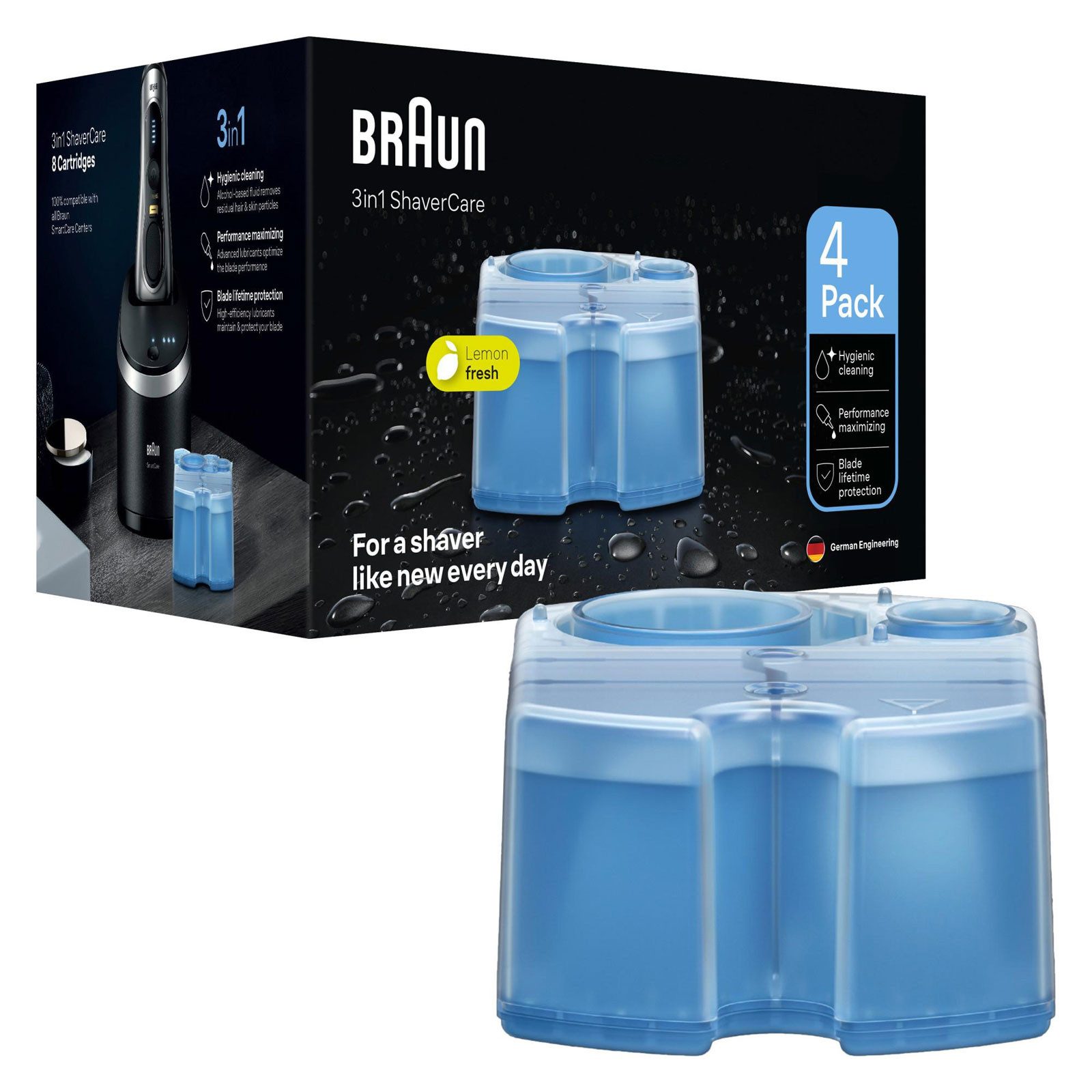 Braun Электробритва 3-in-1 ShaverCare, CCR 4er Ersatzkartusche