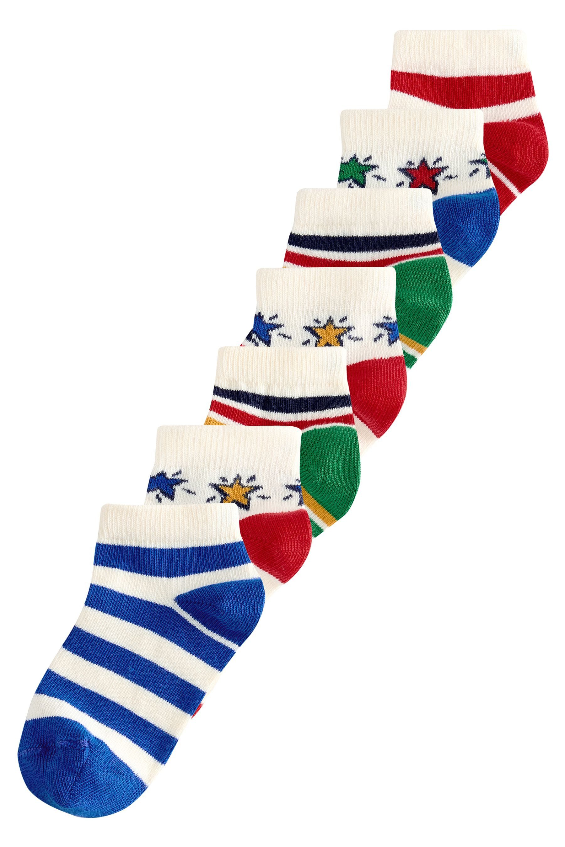 Sneakersocken Sneaker-Socken mit hohem Baumwollanteil im