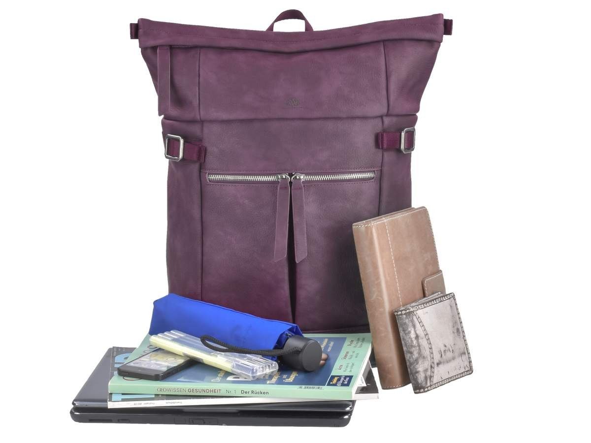 Greenburry Freizeitrucksack Mad'l Dasch, Tagesrucksack, Daypack mit Notebookfach, Damenrucksack FANNY 36x43cm