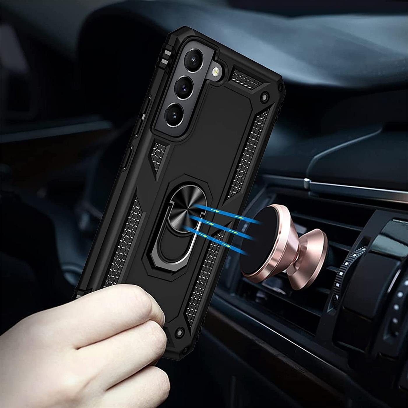 CoolGadget Handyhülle Armor Shield Case für Samsung Galaxy S22 6,1 Zoll, Outdoor Cover mit Magnet Ringhalterung Handy Hülle für Samsung S22 – Bild 4 von 5