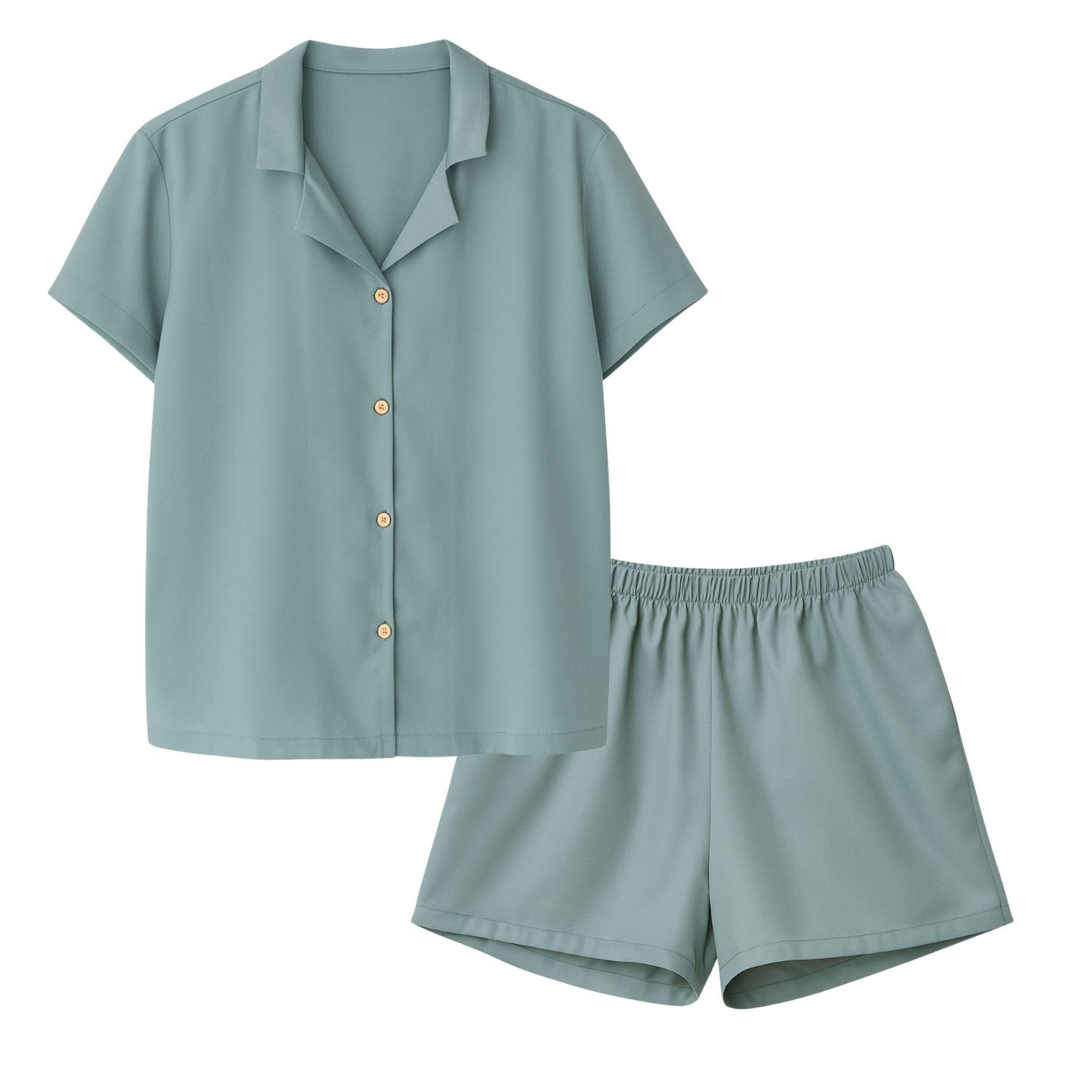 AGA.PIE Schlafanzug Bambus Lyocell kurz (Set, Kurzarm) atmungsaktiv