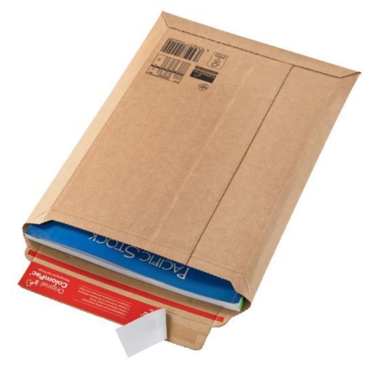 COLOMPAC Versandtasche Versandtaschen Wellpappe 150x250x50 mm braun.