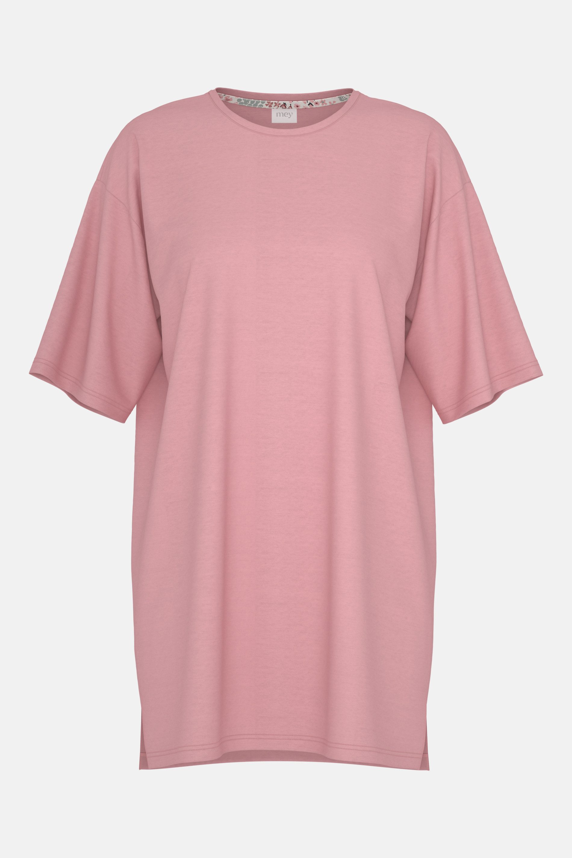 Mey Nachthemd Mey Damen Bigshirt kurzarm Serie Flower Bed Uni (1-tlg) Casual Nachthemd, Oversized Fit, 100% Baumwolle, Interlock Jersey