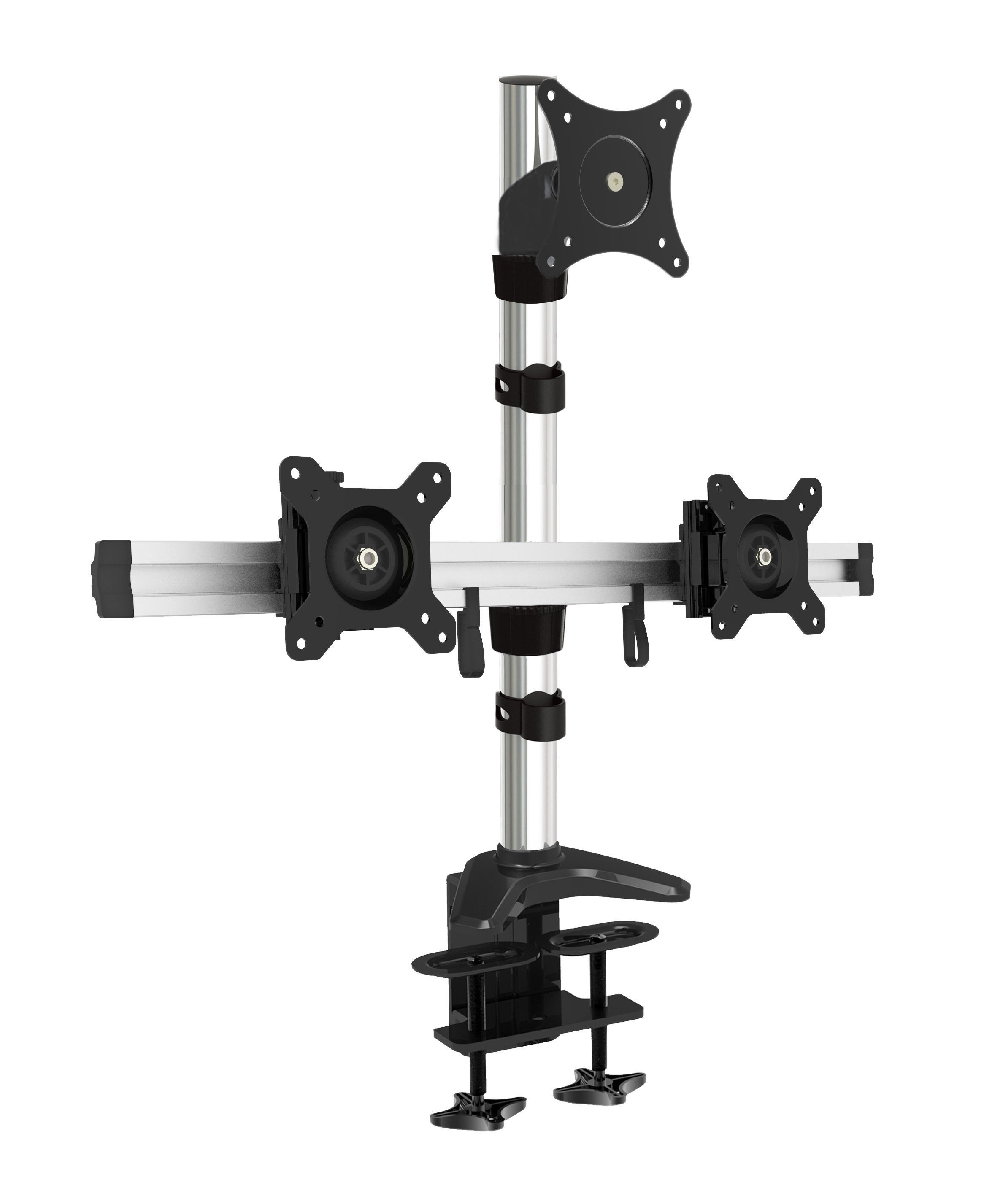 HFTEK Monitor-Halterung, (Tischhalterung für Bildschirme von 15 – 27 Zoll mit VESA 75/100)