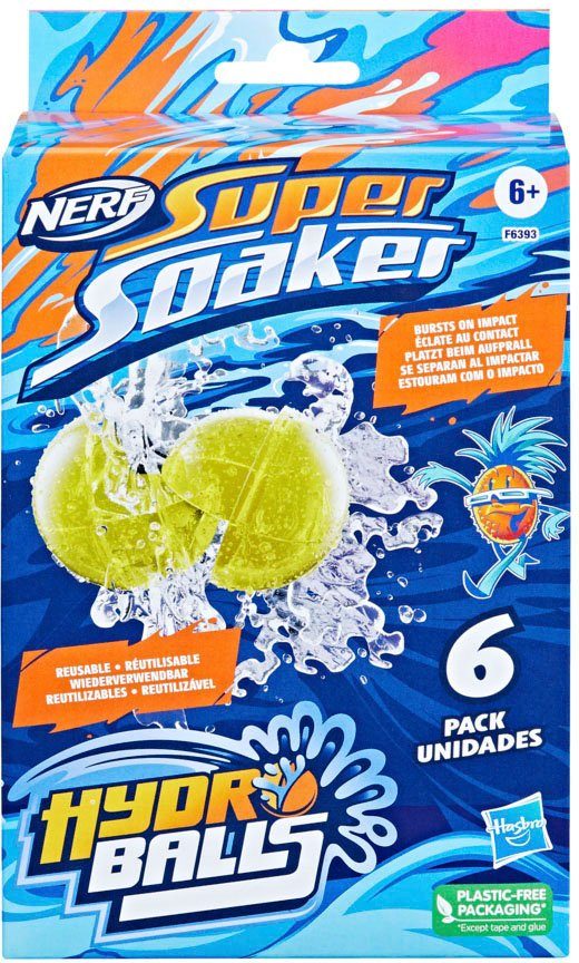 Super Soaker, 6er-Pack Nerf Wasserball Hasbro Balls Hydro