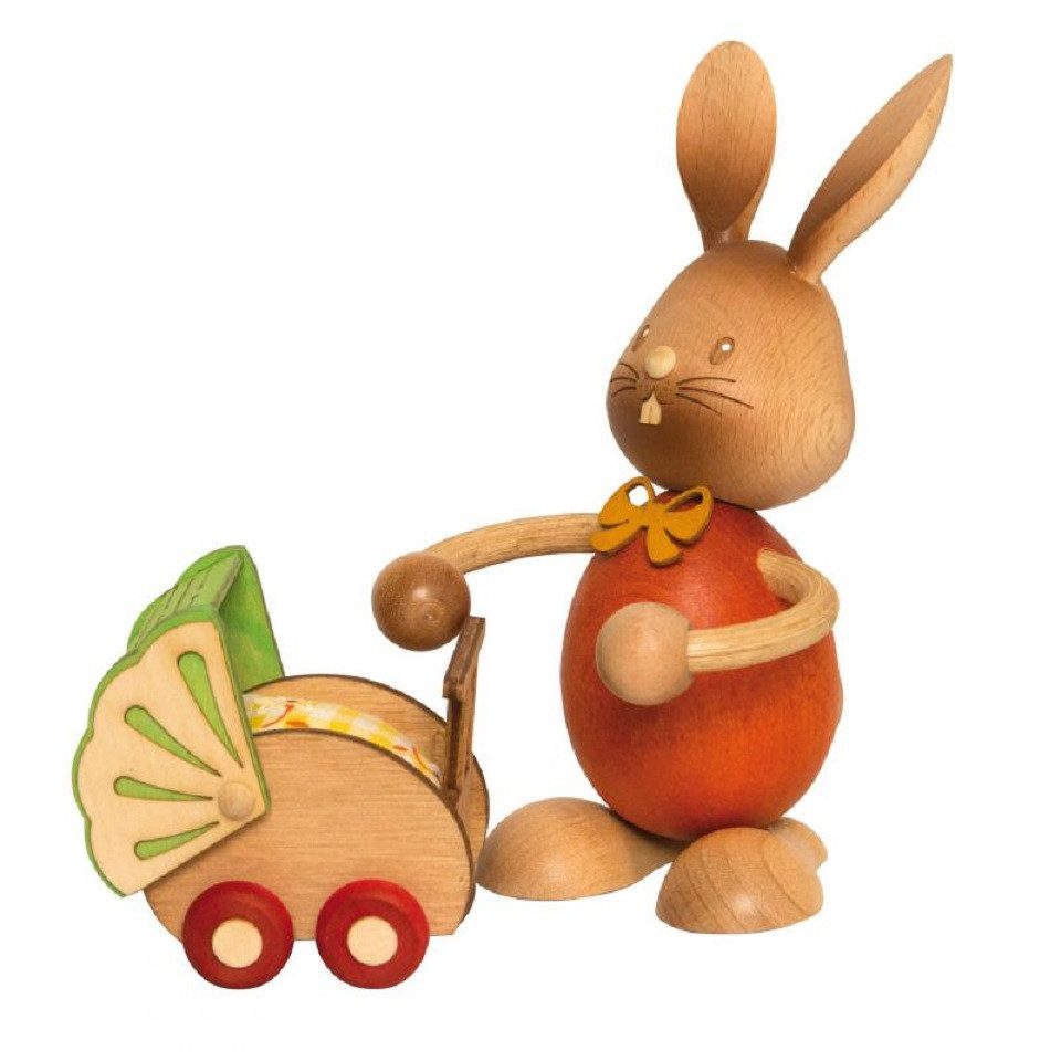 Kuhnert Dekofigur Kuhnert Osterhase Stupsi mit Kinderwagen