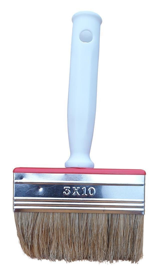 varivendo Flächenstreicher Flächenstreicher 100x30mm Pinsel Synthetik 1 Stück Weiß, (Stück, 1 St., Flächenstreicher), Flachpinsel Lasurpinsel Streichbürste Streichpinsel Flachpinsel