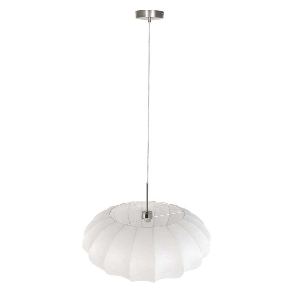 Steinhauer LIGHTING Pendelleuchte, Leuchtmittel nicht inklusive, Esszimmerlampe Pendelleuchte Hängelampe Deckenleuchte Metall Seide D