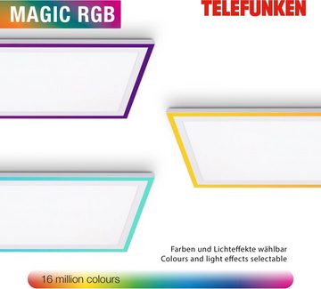 Telefunken LED Panel 321706TF MAGIC FRAMELIGHT, CCT - über Fernbedienung, RGB, LED fest integriert, Farbwechsler, Kaltweiß, Neutralweiß, Tageslichtweiß, Warmweiß, CCT, RGB Magic, Fernbedienung, weiß, 102, 5 x 27, 5 x 6, 5 cm