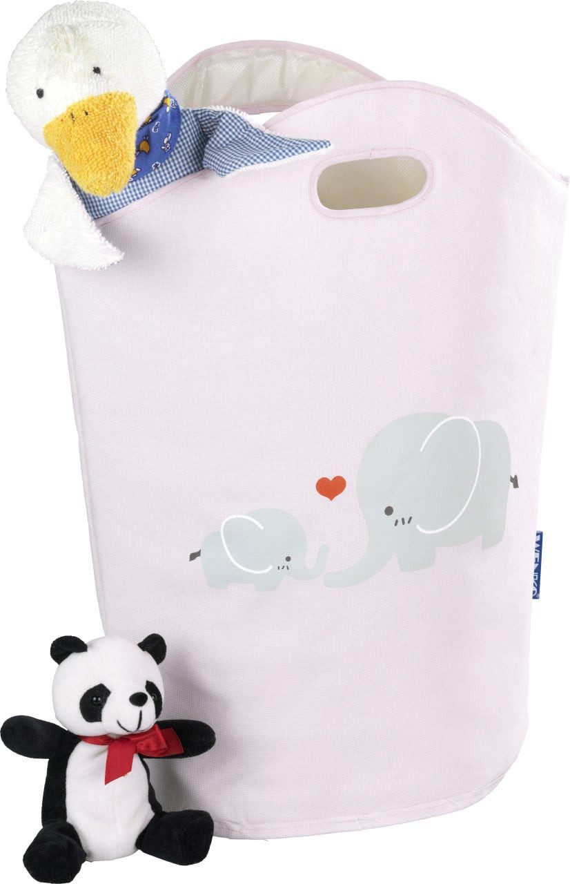 WENKO Wäschekorb Wenko Wäschesammler Kids Elli 24 l, rosa