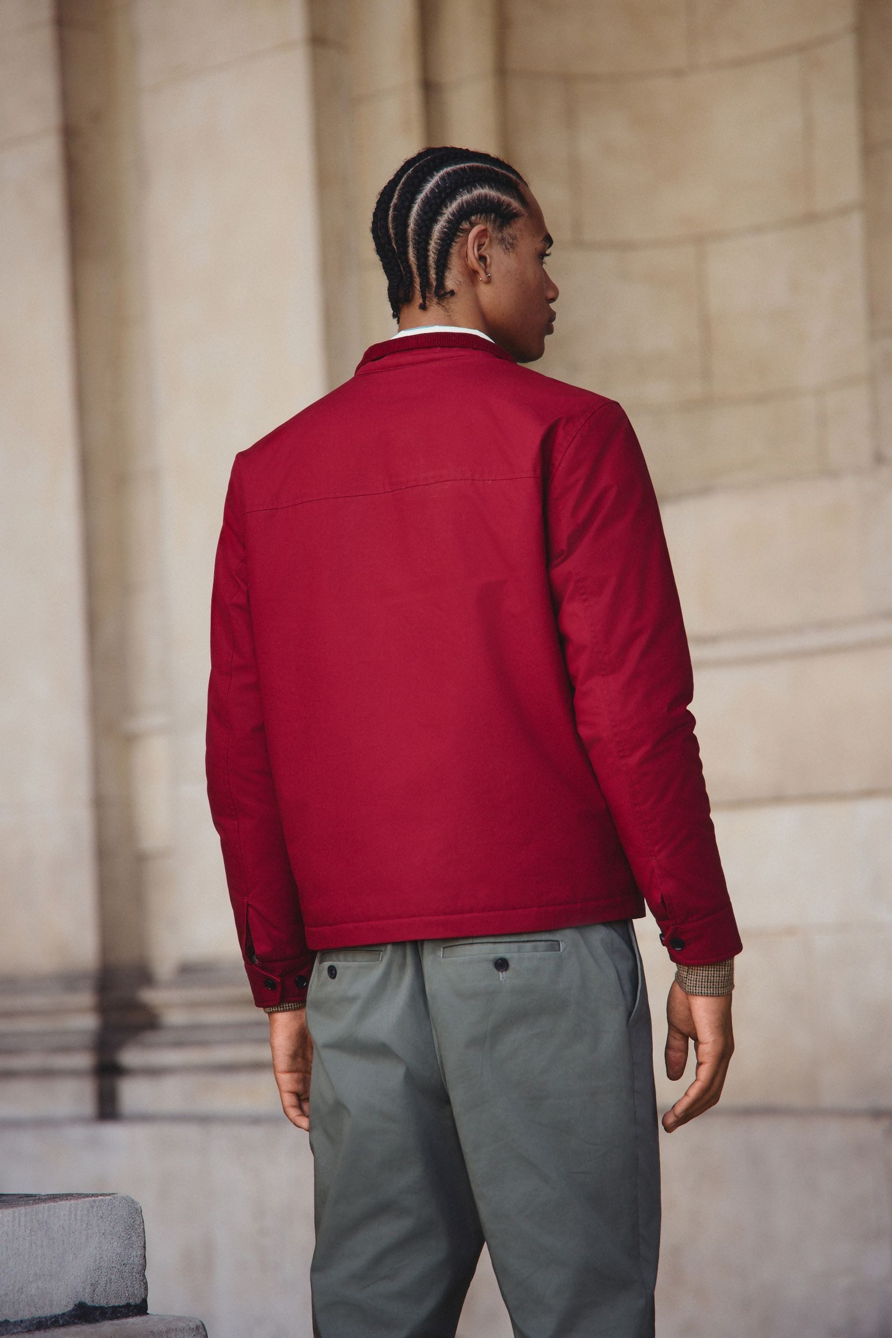 Next Blouson Wasserabweisende Harrington-Jacke mit Teddyfutter (1-St)