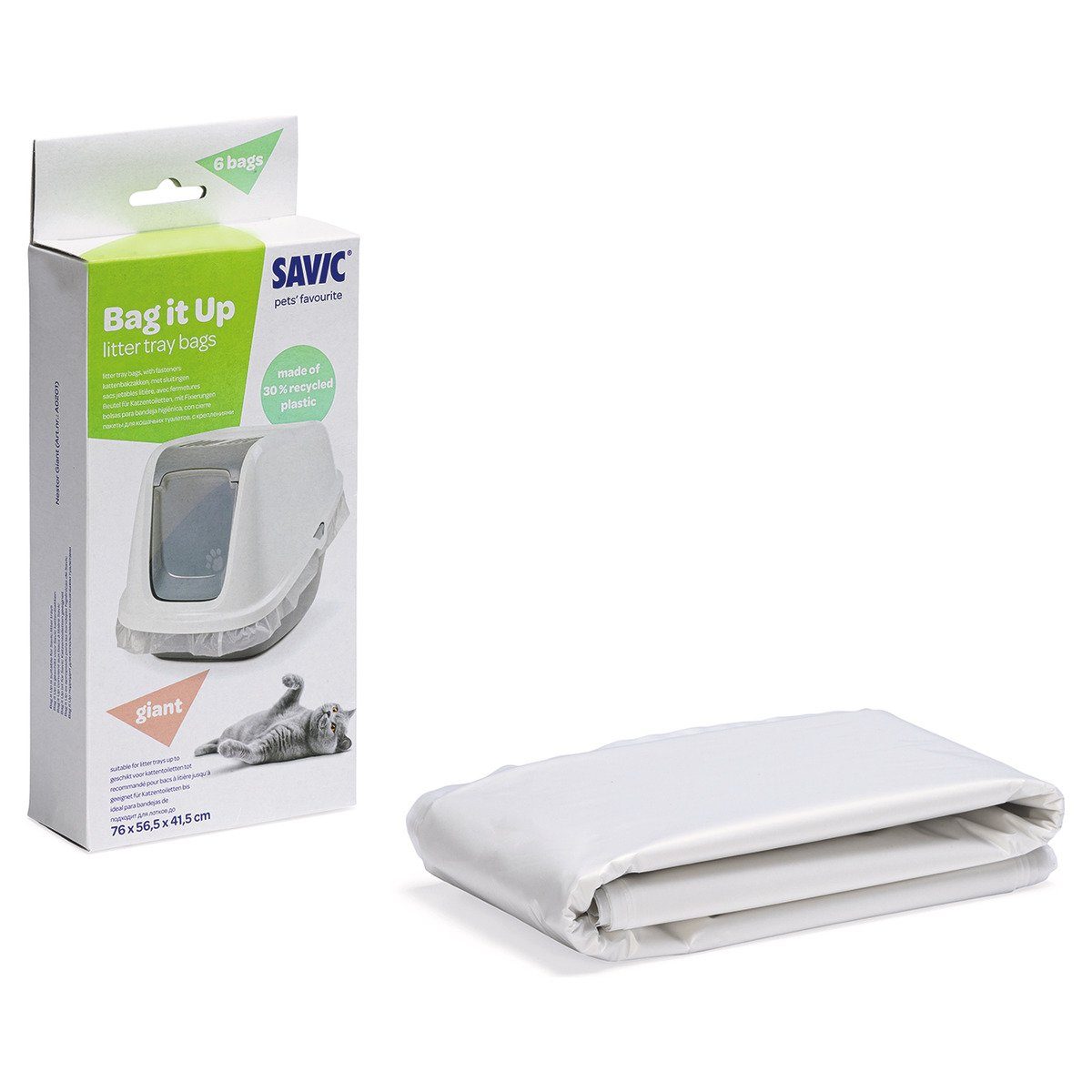 Savic Katzentoilette Katzentoiletten-Beutel Nestor Giant - 6er Pack