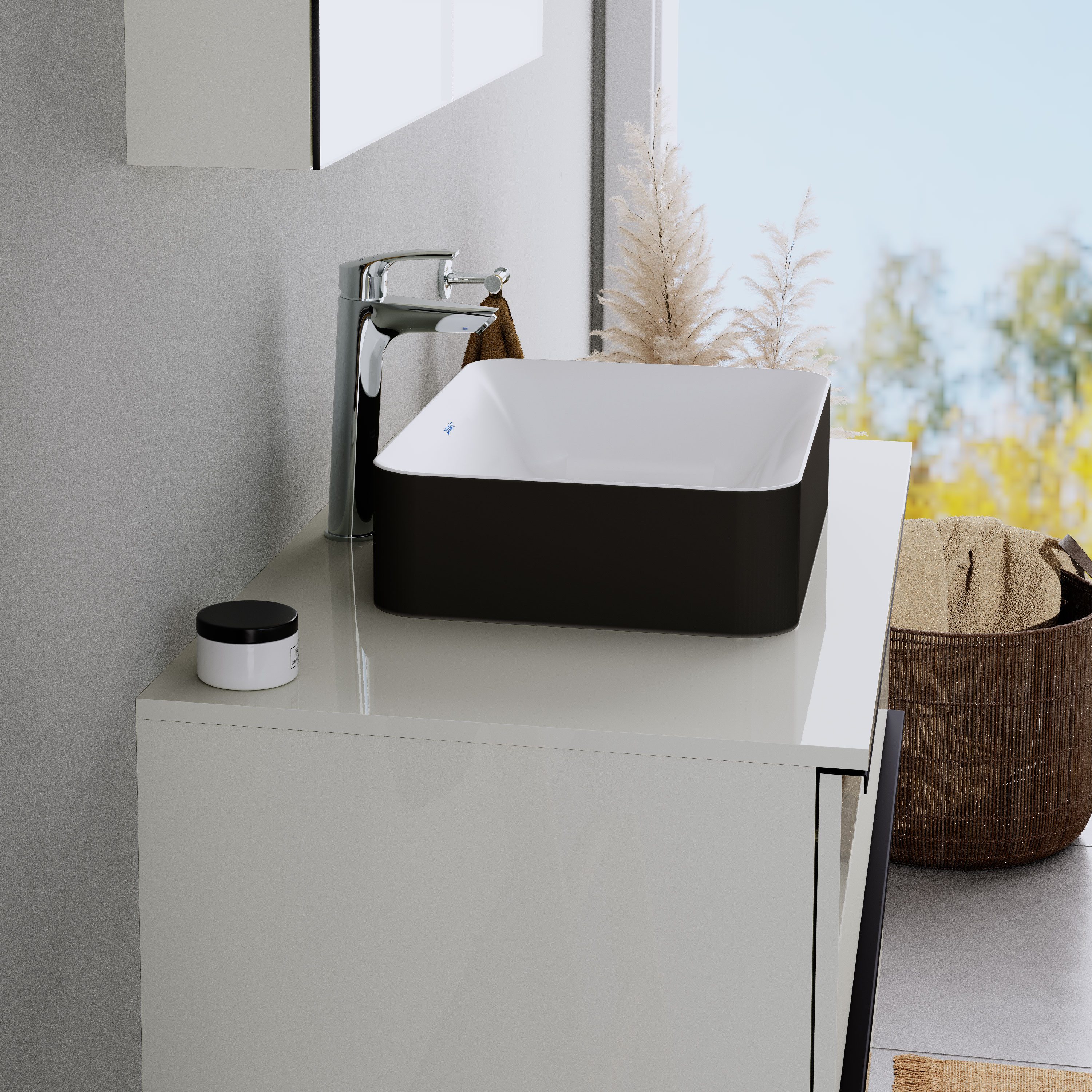 Duravit Waschbecken DuraMaui, 50x36x12,5 cm, aus Mineralguss – Farbe wählbar