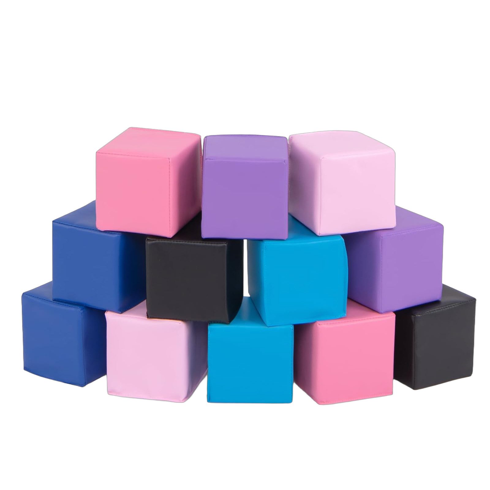 COSTWAY Spielbausteine, (12 St), Schaumstoff Softbausteine 14x14cm