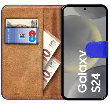 CoolGadget Handyhülle Book Case Handy Tasche für Samsung Galaxy S24 6,2 Zoll, Hülle Klapphülle Flip Cover für Samsung S24 5G Schutzhülle stoßfest