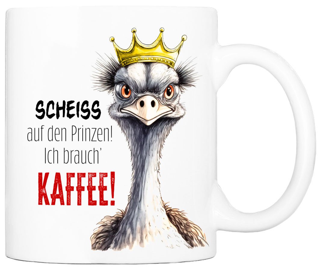 Cadouri Tasse mit Spruch ICH BRAUCH' KAFFEE! Kaffeetasse Büro Arbeit